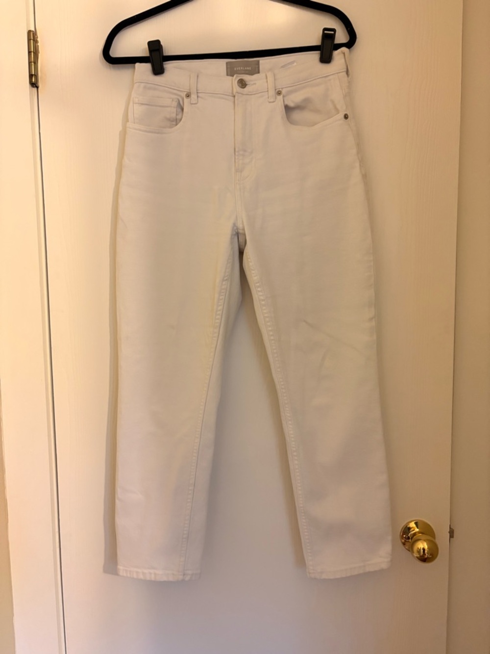 Everlane The Cheeky Jean | Off-White High-Rise Straight Leg Jeans for Women